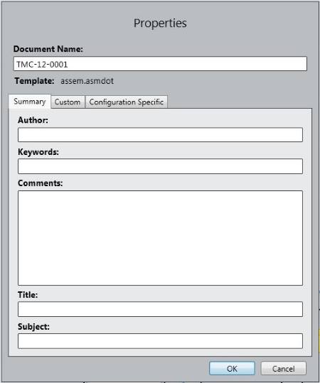 SolidWorks Custom Properties